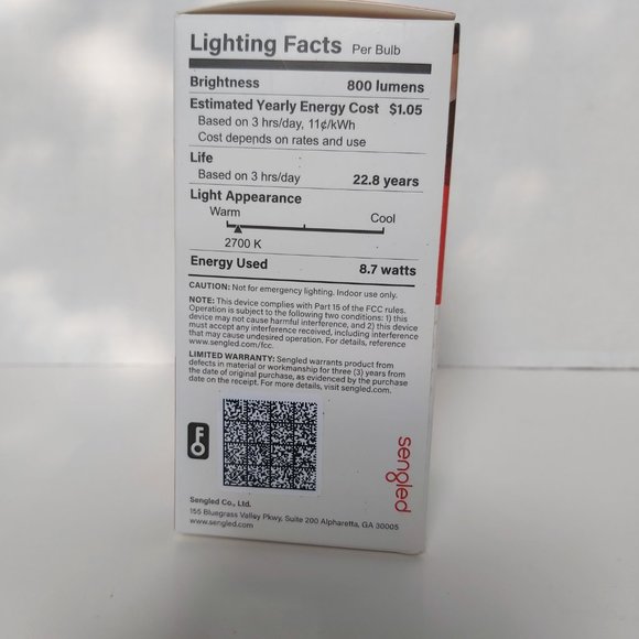 3/20 Sengled Smart LED Light Bulb Alexa Echo Bluetooth Mesh Soft White 800 Lumen - Picture 6 of 6